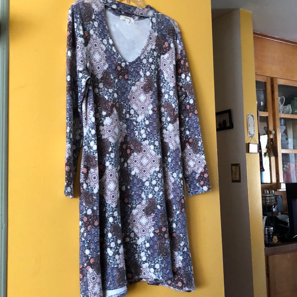Cozy, cute, paisley dress!